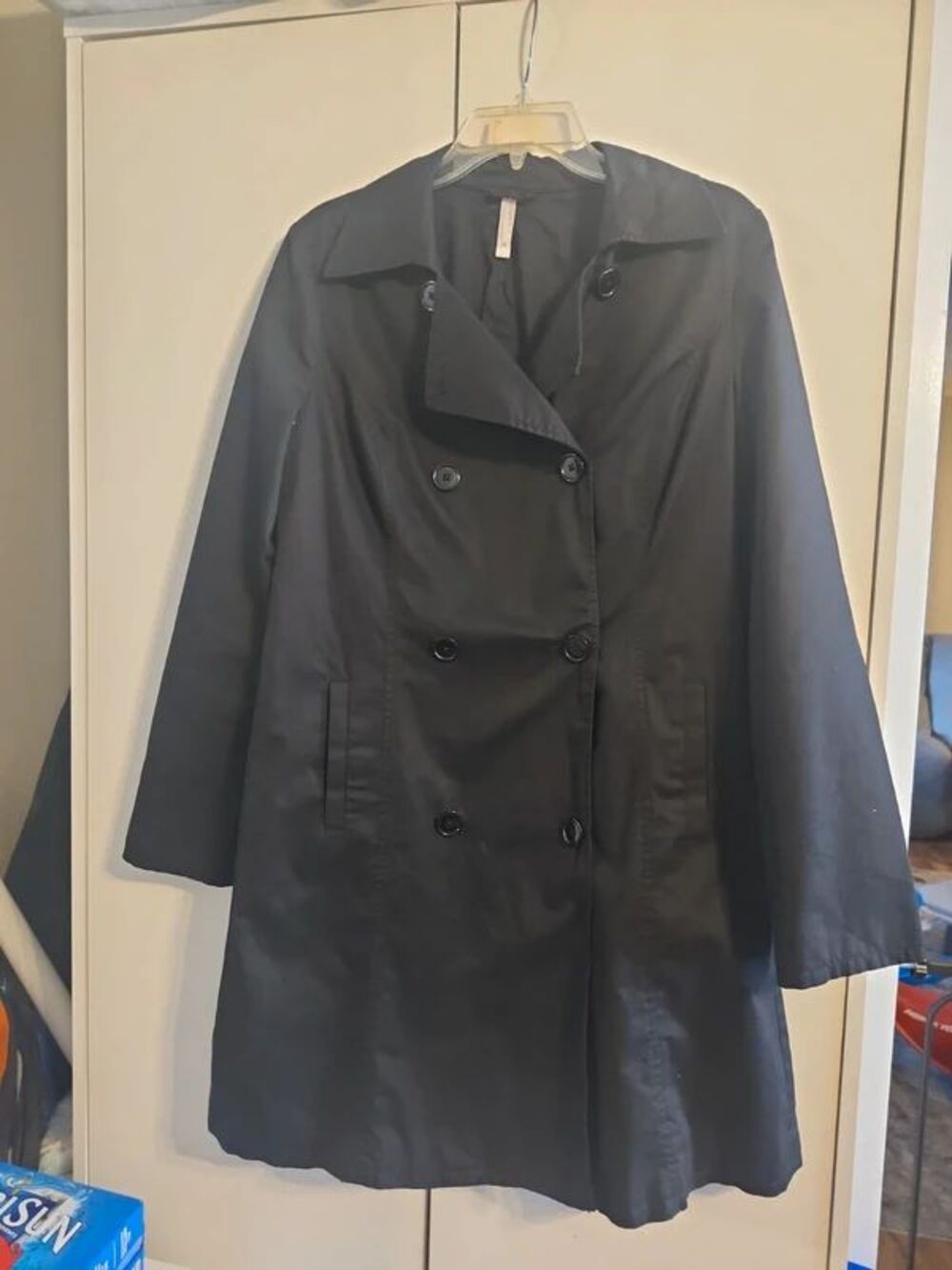 Old Navy Black pea coat size M